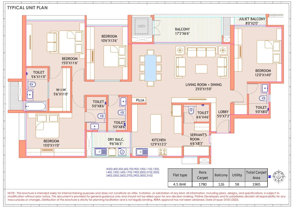 Pristine the lord Parshan Floor Plan 1