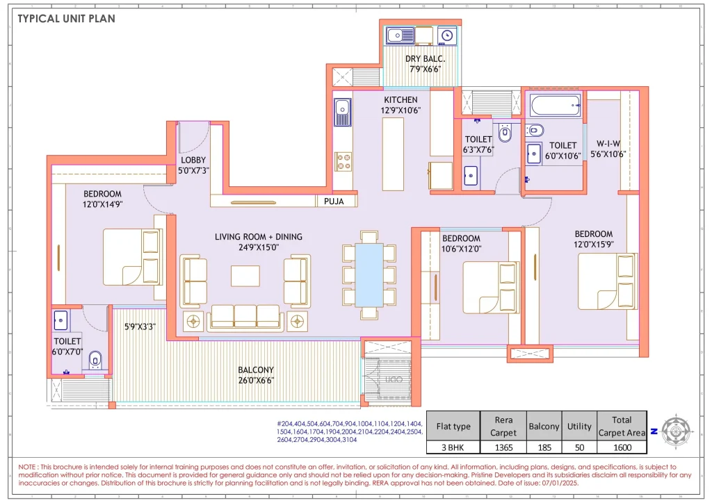Pristine the lord Parshan Floor Plan 2
